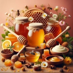 honey - propolis - royal jelly - miel - gelée royale - pollen